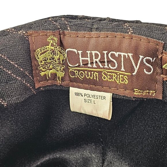 Christys Crown Velvet Fedora by Tony Merenda Mens L Brown Striped Band Vintage - Picture 7 of 10